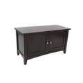 Alaterre Furniture Shaker Cottage Storage Cabinet Bench, Espresso ASCA05P0